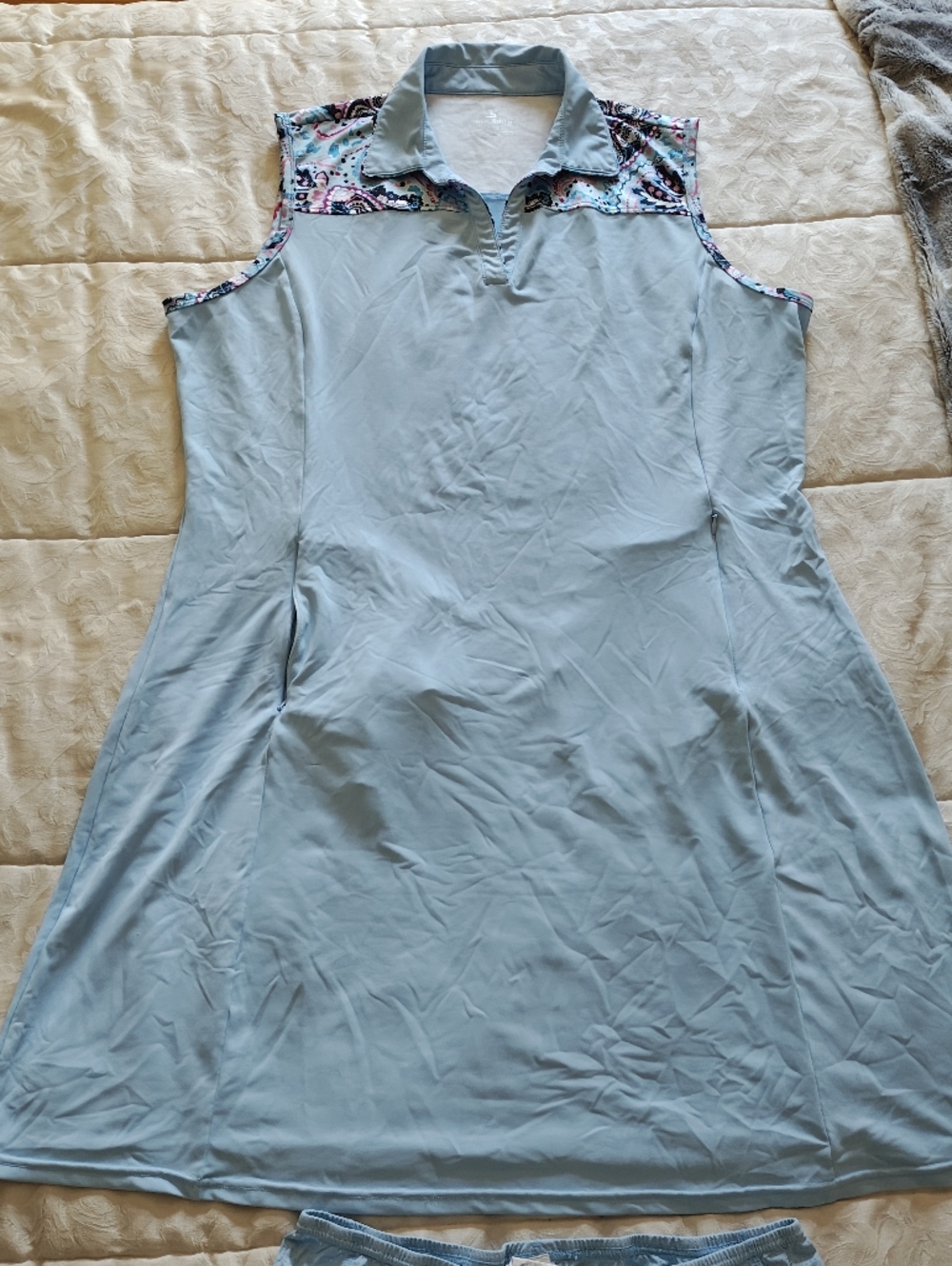 Light Blue Tennis Dress And Shorts